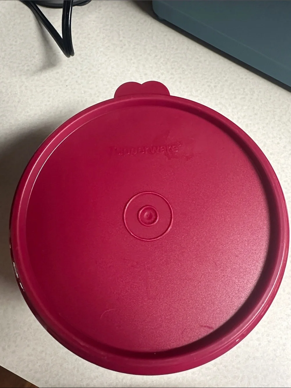 Tupperware set of 3 Stackable Plastic Food Storage Bowl Set - Pink, Purple, Navy